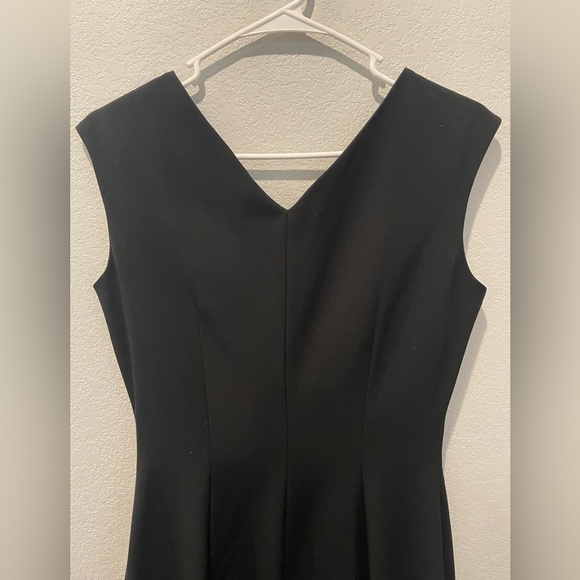 Black Calvin Klein BodyCon Mini Dress Gold Zipper Size 4 - Picture 6 of 11